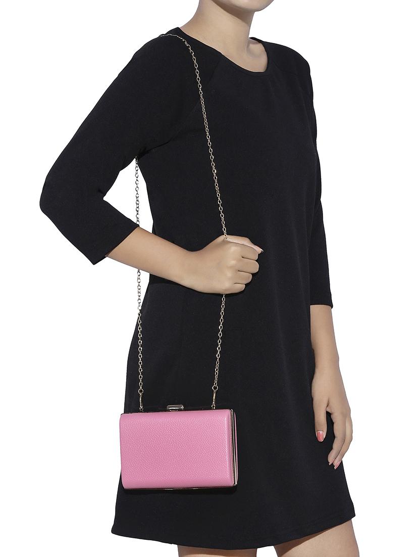 pink metal clutch - 13455012 - Zoom Image - 5