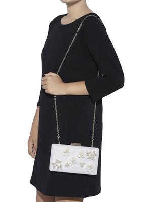 white metal clutch - 13455014 - Standard Image - 5