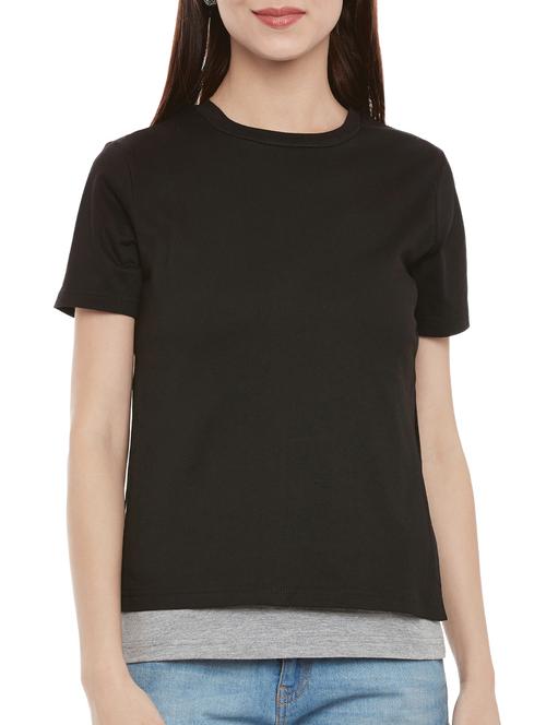 black cotton top - 13460146 - Standard Image - 1