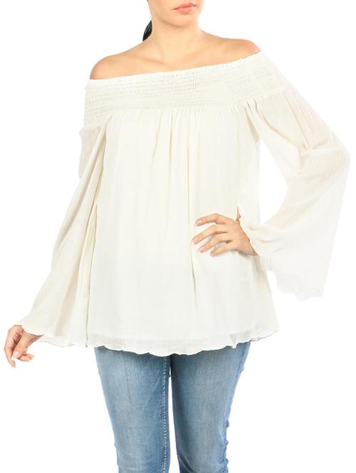 white cotton top - 13461100 - Standard Image - 1