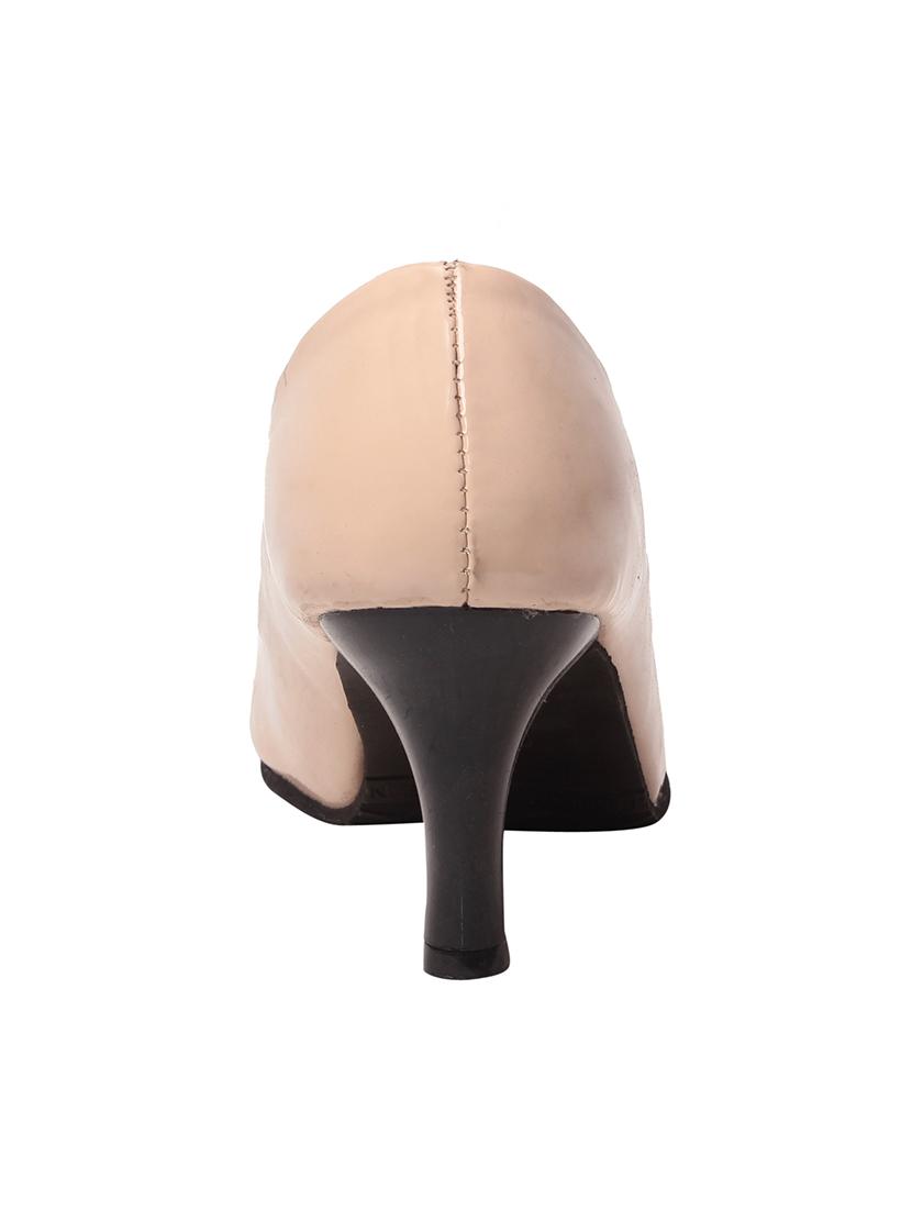 beige leatherette slip on pumps - 13463959 - Zoom Image - 3