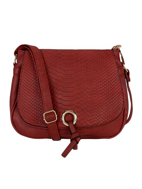 red leatherette sling bag - 13464690 -  Standard Image - 0