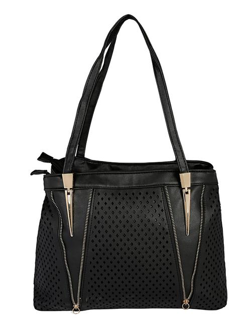 black leatherette handbag - 13465901 -  Standard Image - 0