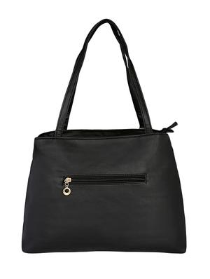 black leatherette handbag - 13465901 -  Standard Image - 1