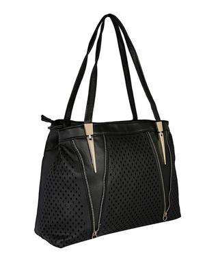 black leatherette handbag - 13465901 - Standard Image - 4
