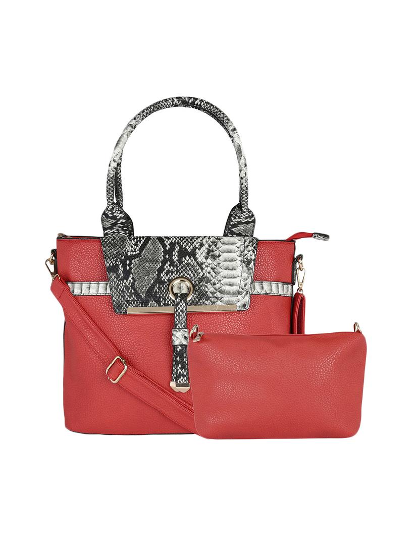 red leatherette handbag - 13466003 - Zoom Image - 1