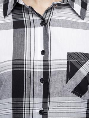 black cotton regular shirt - 13467374 - Standard Image - 4