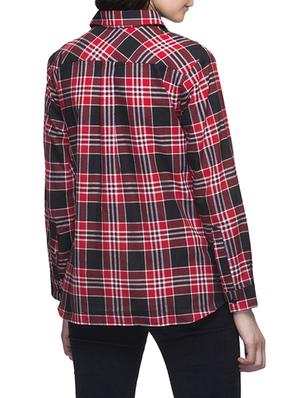 red cotton regular shirt - 13467377 - Standard Image - 3