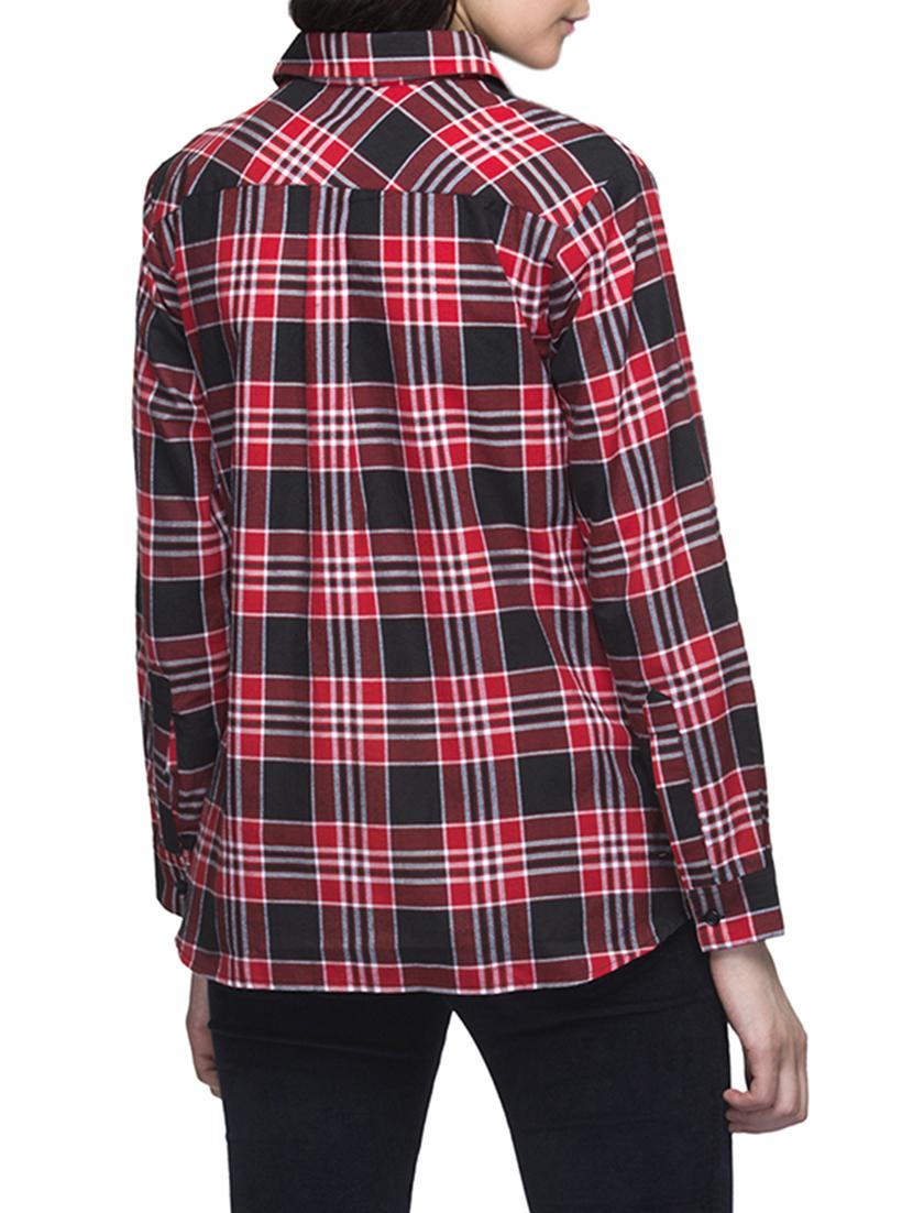 red cotton regular shirt - 13467377 - Zoom Image - 3