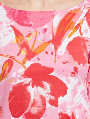 boat neck floral top - 13468040 - Standard Image - 4