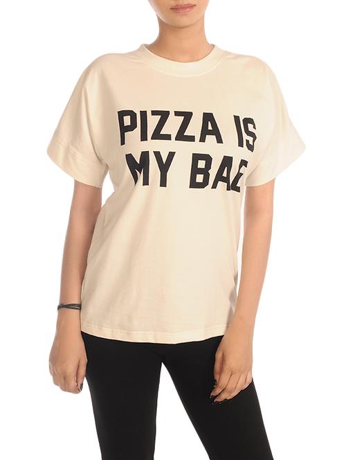 white viscose regular tee - 13470247 - Standard Image - 1