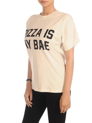 white viscose regular tee - 13470247 - Standard Image - 2