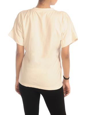 white viscose regular tee - 13470247 - Standard Image - 3