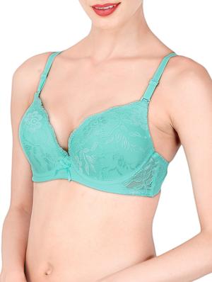 bow patch laced bra - 13481741 - Standard Image - 2