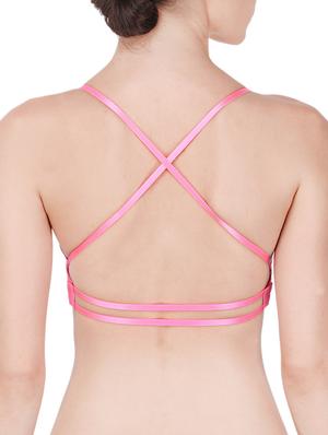 pink nylon push up bra - 13481744 - Standard Image - 2