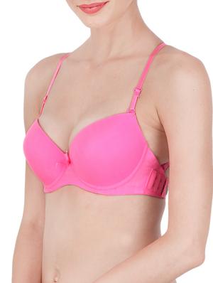 pink nylon push up bra - 13481744 - Standard Image - 3