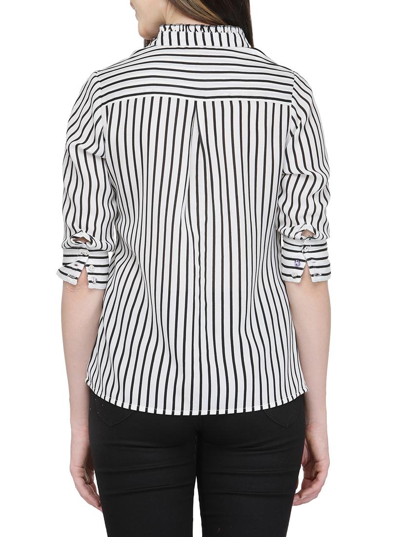 white cotton regular shirt - 13481958 - Zoom Image - 3