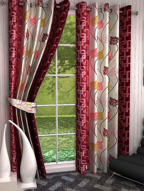 single polyster door curtain - 3 pc (dcn3-058) - 13482087 - Standard Image - 1