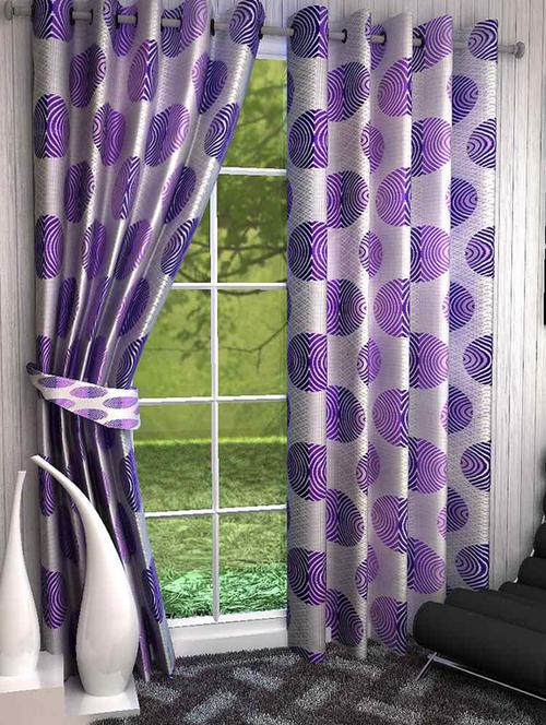 single polyster door curtain - 3 pc (dcn3-065) - 13482094 - Standard Image - 1