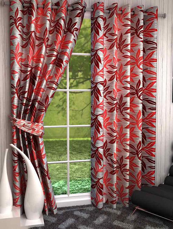 single polyster door curtain - 3 pc (dcn3-080) - 13482107 - Zoom Image - 1
