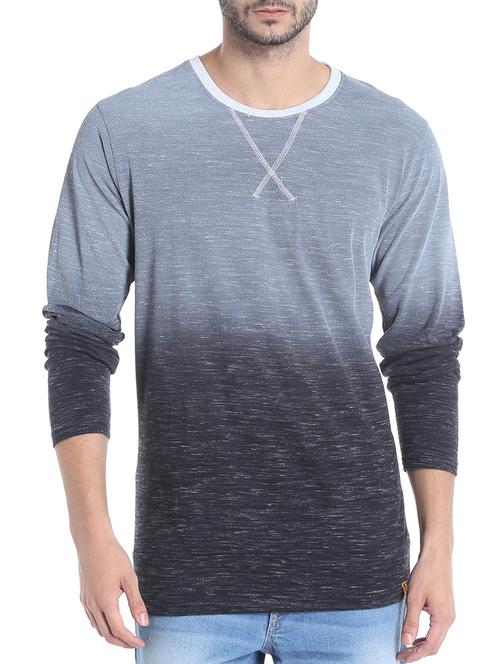 blue cotton ombre tshirt - 13482155 - Standard Image - 1