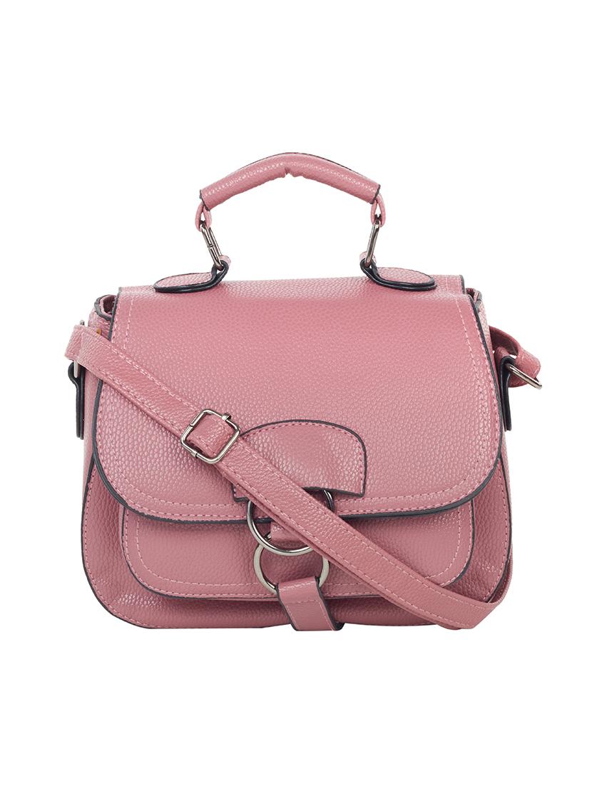 pink leatherette sling bag - 13482369 - Zoom Image - 1