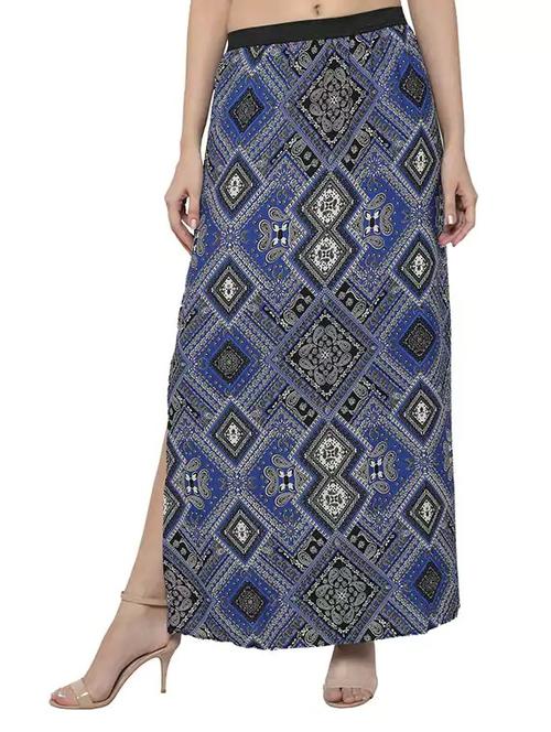 navy blue maxi skirt - 13500484 - Standard Image - 1