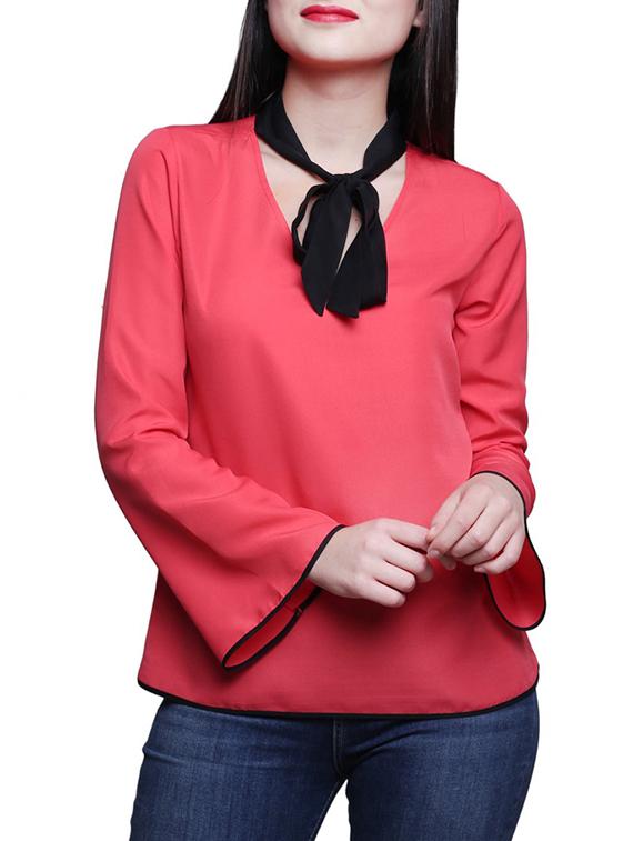 pink polyester regular top - 13548117 - Zoom Image - 1