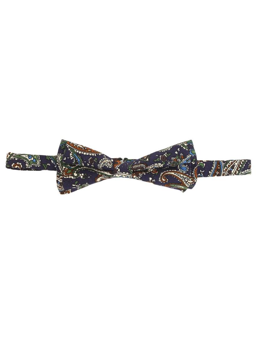 blue cotton bow tie - 13556037 - Zoom Image - 1