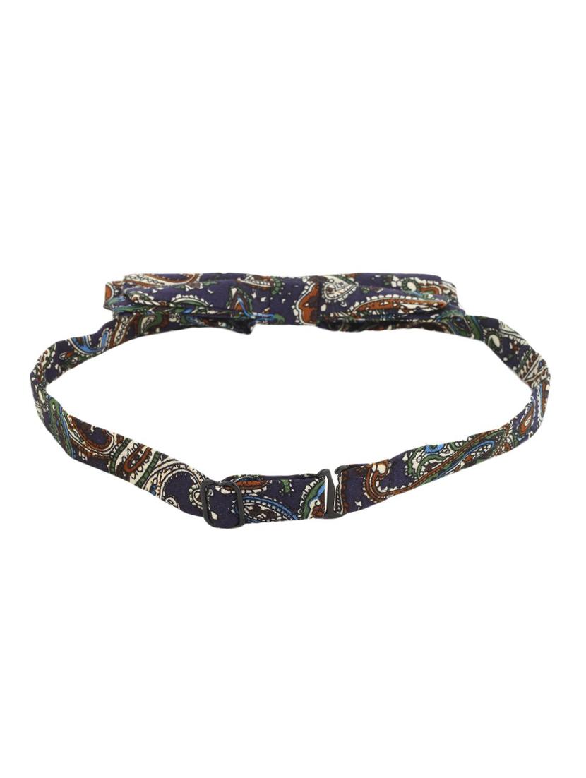 blue cotton bow tie - 13556037 - Zoom Image - 3