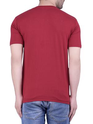 maroon cotton t-shirt - 13599524 - Standard Image - 3