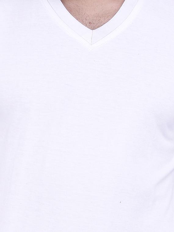 white cotton t-shirt - 13599527 - Zoom Image - 4