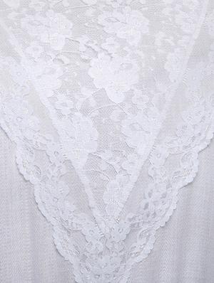 white viscose blouson top - 13600000 - Standard Image - 4
