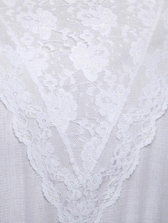 white viscose blouson top - 13600000 - Zoom Image - 4