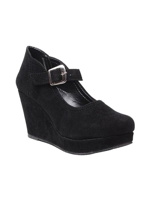 black ankle strap wedge - 13601363 - Standard Image - 1