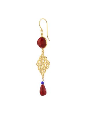 lattice allure long gold earrings - 13607091 - Standard Image - 2