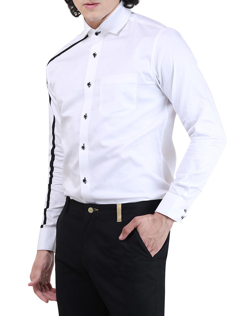 white taped formal shirt - 13607499 - Zoom Image - 2