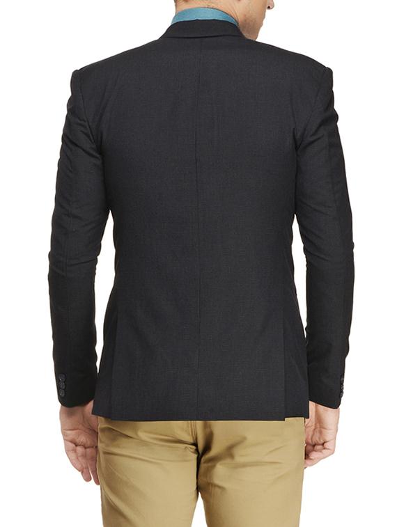 blue polyester formal blazer - 13648829 - Zoom Image - 3