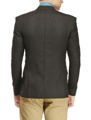 grey polyester formal blazer - 13648831 - Standard Image - 3