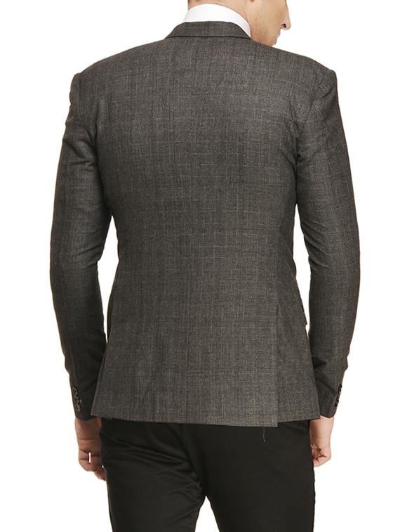 grey polyester formal blazer - 13648857 - Zoom Image - 3
