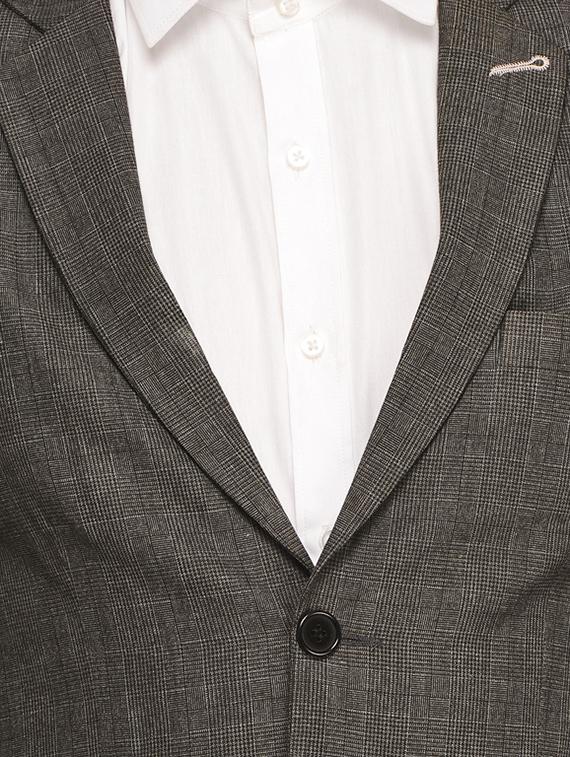 grey polyester formal blazer - 13648857 - Zoom Image - 4