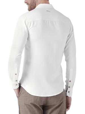 white cotton casual shirt - 13650107 - Standard Image - 3
