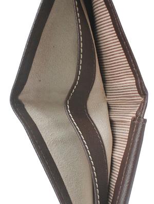 brown leather wallet - 13650146 - Standard Image - 3