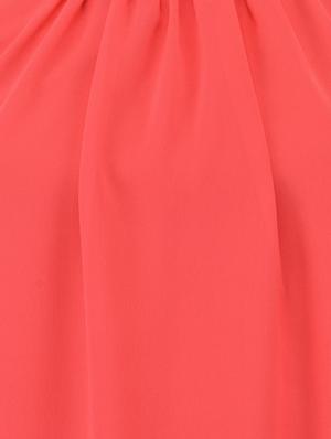 solid peach georgette top - 13650269 - Standard Image - 4