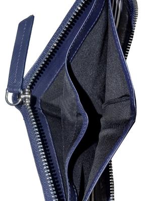 blue leather wallet - 13651629 - Standard Image - 3