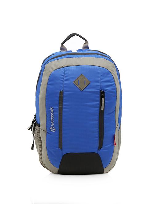 blue polyester backpack - 13651723 -  Standard Image - 0