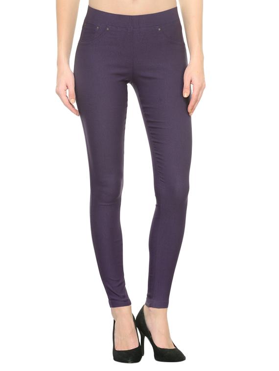 purple cotton jeggings - 13656914 - Zoom Image - 1