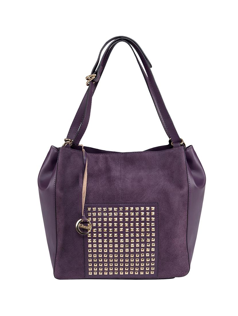 purple leather regular handbag - 13656916 - Zoom Image - 1