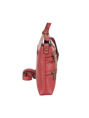 pink leather regular sling bag - 13656924 - Standard Image - 5