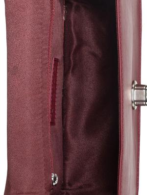red leather weaved structured sling bag - 13656925 - Standard Image - 3
